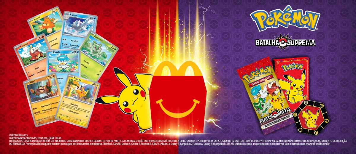 Brinquedos Pokémon de volta ao McDonald's